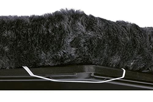 MidWest Homes for Pets QuietTime Bolster Dog Crate Bed 54" XL Breeds Gray | 137cm (54 Inch) Soft Faux Fur Mat thumbnail 2