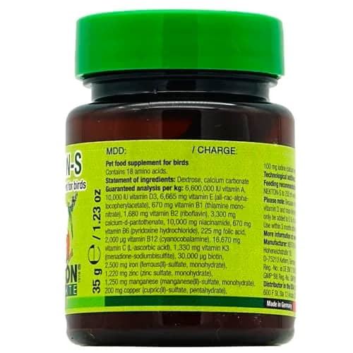 Nekton Multi-Vitamin for Birds 35gm | Supports General Health & Plumage thumbnail 2
