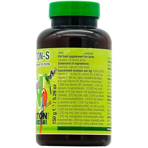 Nekton-S Multi-Vitamin for Birds 150gm | Supports Balanced Nutrition & Growth thumbnail 2