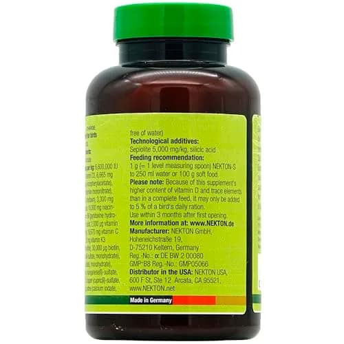 Nekton-S Multi-Vitamin for Birds 150gm | Supports Balanced Nutrition & Growth thumbnail 3