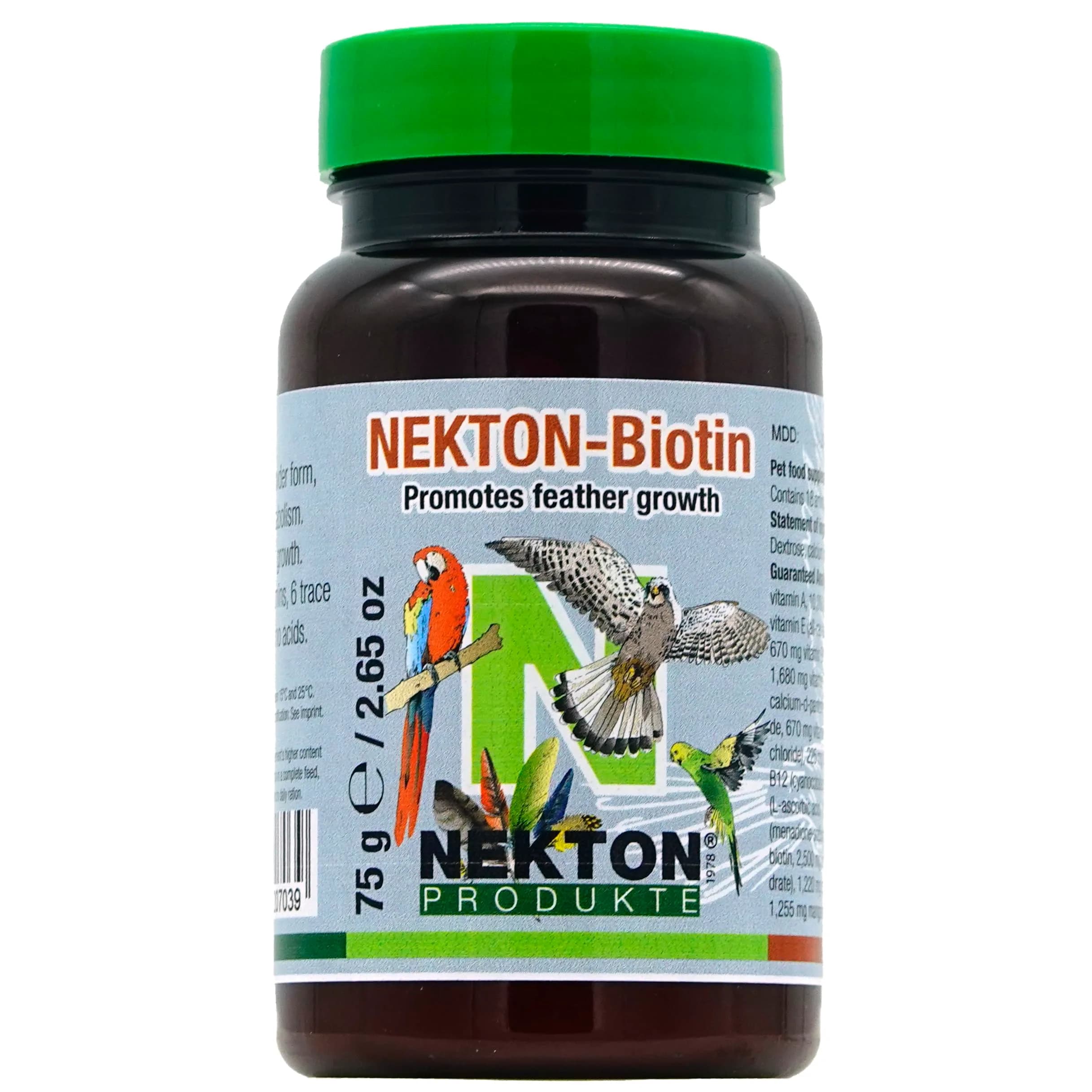 Nekton Biotin Bird Feathering Supplement 330g (11.64oz) | Promotes Healthy Plumage — 75 g