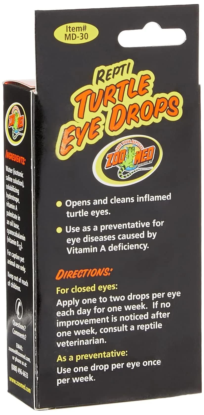 Zoo Med Repti Turtle Eye Drops 64ml (2.25 fl. Oz) | Cleans Inflamed Eyes & Prevents Deficiency Diseases - view 3