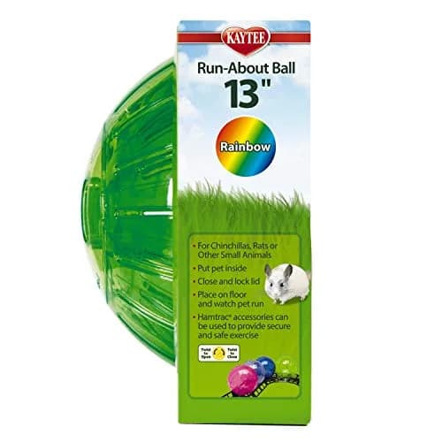 Kaytee Mega Run-About 13" Exercise Ball for Pet Rats & Chinchillas | Assorted Colors, Plastic, 13-inch Diameter thumbnail 4