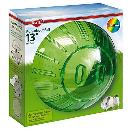 Kaytee Mega Run-About 13" Exercise Ball for Pet Rats & Chinchillas | Assorted Colors, Plastic, 13-inch Diameter thumbnail 7