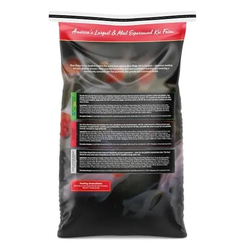 Blue Ridge Koi Fish Food Growth Formula Mini 12.56 kg (25 lb) | 36% Protein for Active Growth thumbnail 2