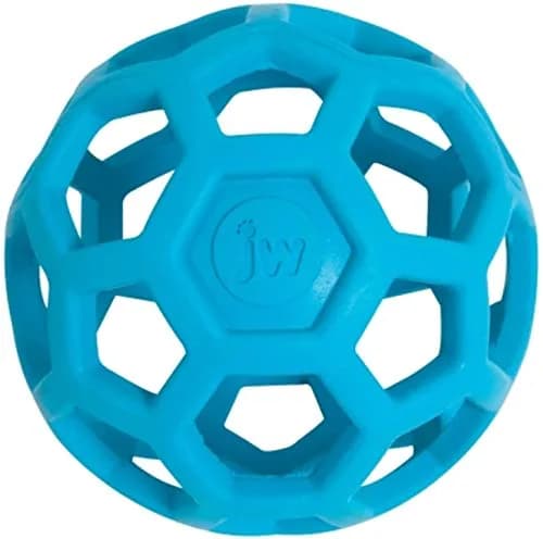 JW Pet HOL-ee Roller Dog Toy 3in Natural Rubber for Small Dogs | Puzzle & Treat Dispenser thumbnail 1