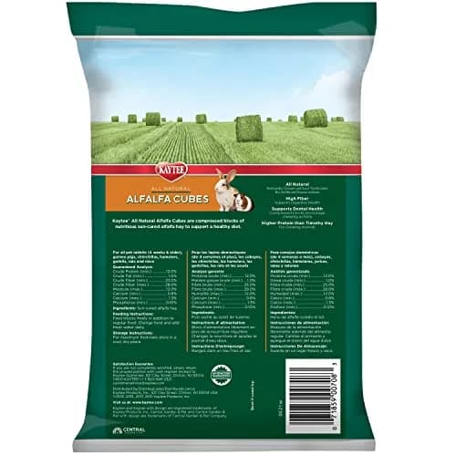 Kaytee Alfalfa Cubes for Rabbits and Guinea Pigs, 15 Oz (425 g) | High Protein Fiber Source for Small Animals thumbnail 2
