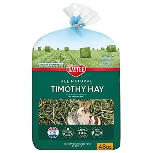 Kaytee Timothy Hay for Small Animals 1.46 kg (3 lb) | High Fiber for Digestive Health thumbnail 1