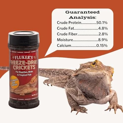 Fluker's Freeze Dried Crickets 1.2 oz (34g) | Nutrient-Rich Protein Snack for Reptiles, Birds, Fish thumbnail 1