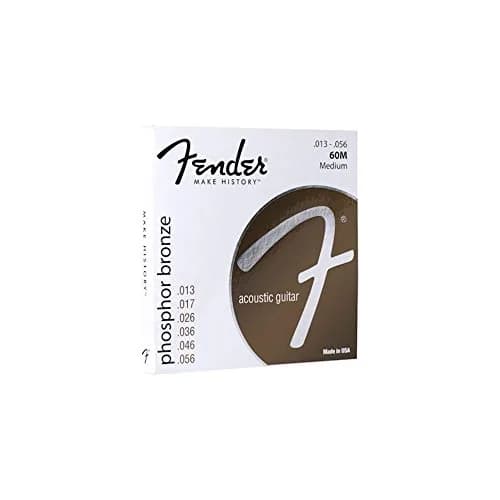 Fender 60M Phosphor Bronze Ball End Acoustic Guitar Strings 13-56 (0.33 kg / 0.8 lb) | Rich Tone & Long Life thumbnail 1