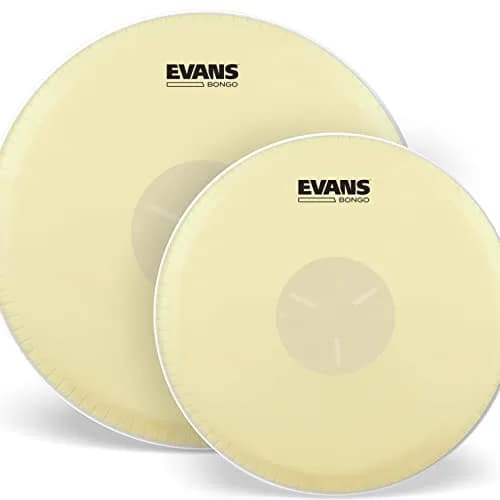 Evans Tri-Center Bongo Drum Head Pack, 7 1/4 Inch & 8 5/8 Inch (2-Pack) thumbnail 1
