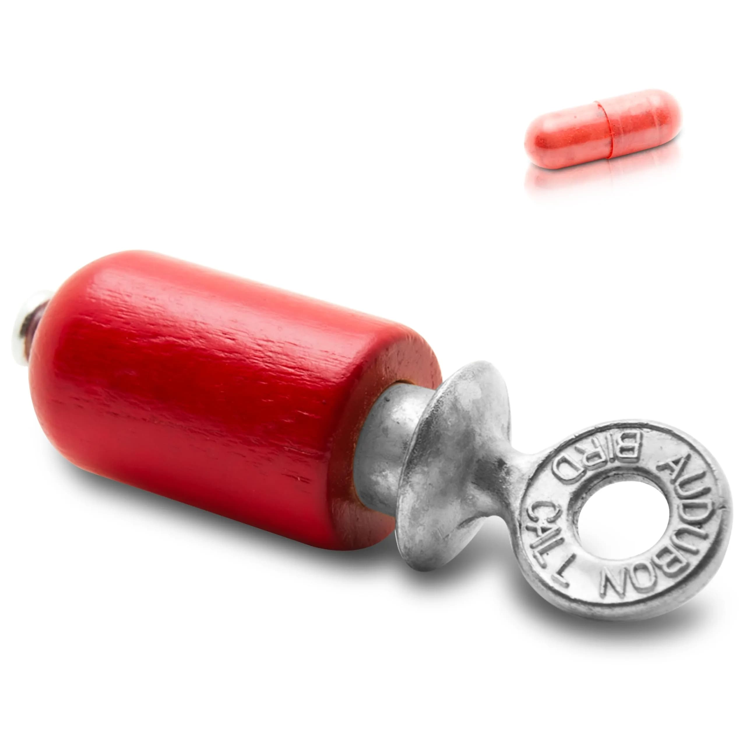 Audubon Red Bird Call | Hand-Tuned Birchwood & Zinc Metal — Red