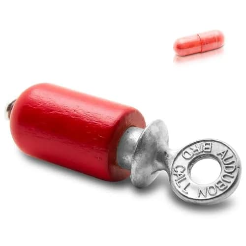 Audubon Red Bird Call | Hand-Tuned Birchwood & Zinc Metal thumbnail 1