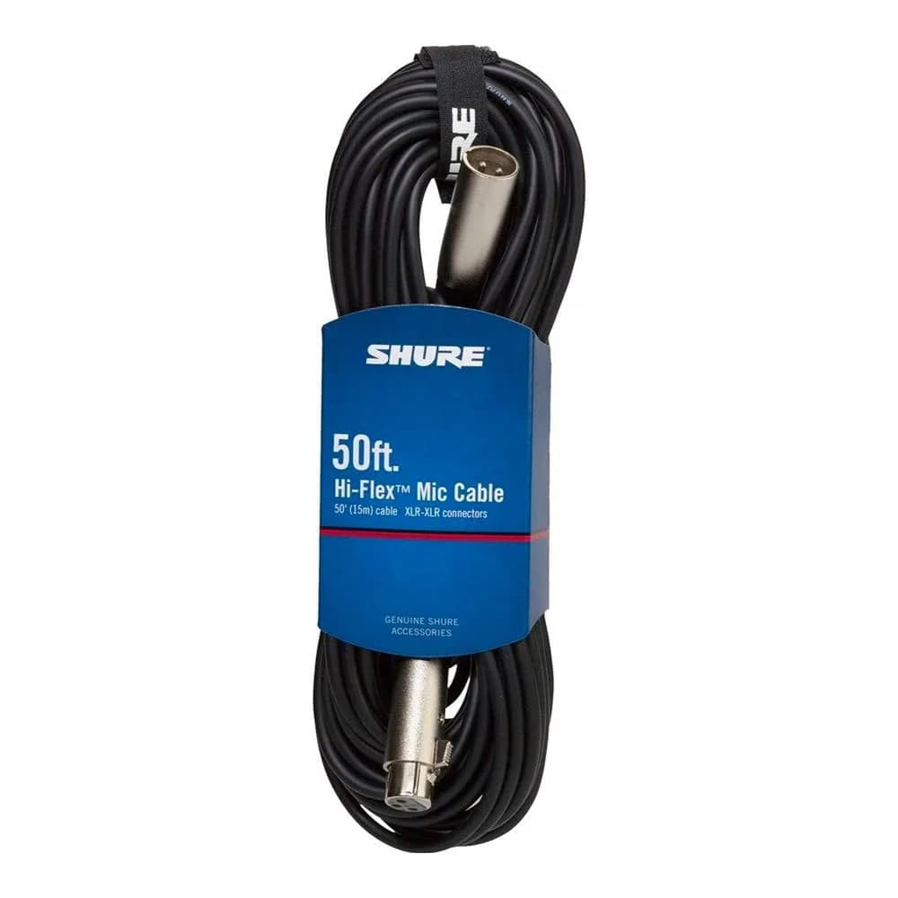 Shure C50J 50' (15 m) Hi-Flex XLR Microphone Cable | Balanced Audio for Studio & Stage - main product image