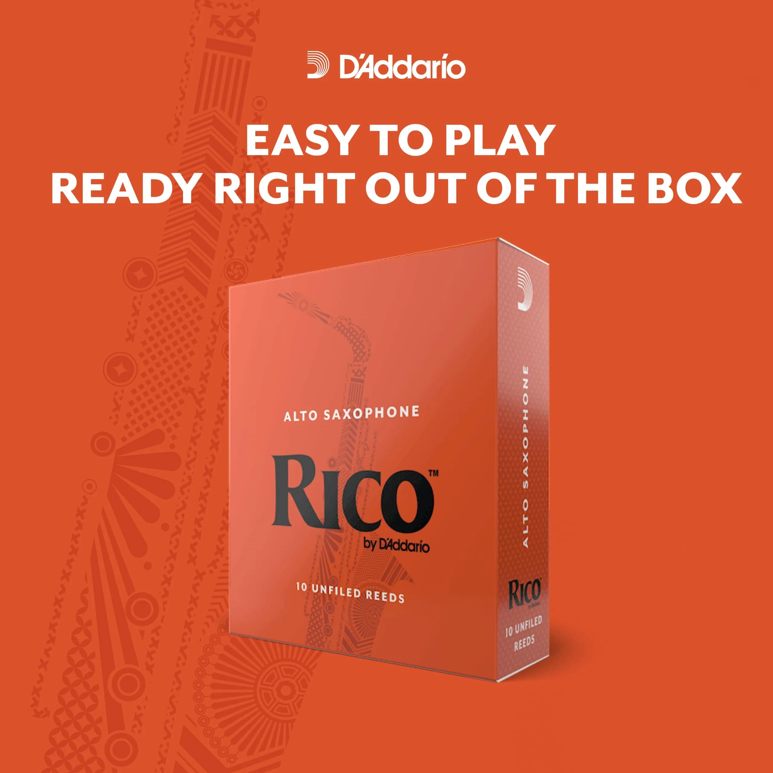 Rico Organic Soprano Saxophone Reeds, Strength 3.0, Pack of 10 | USDA Certified Organic - view 4