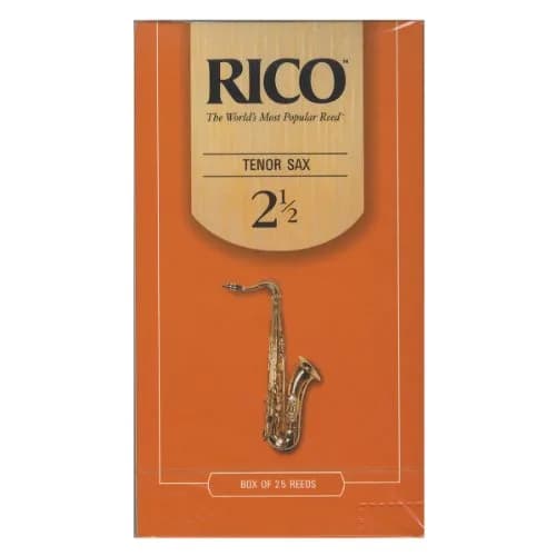 D'Addario Woodwinds Rico Tenor Sax Reeds Strength 2.5 | Crafted for Beginners, Students, Educators (100-120 chars) thumbnail 1