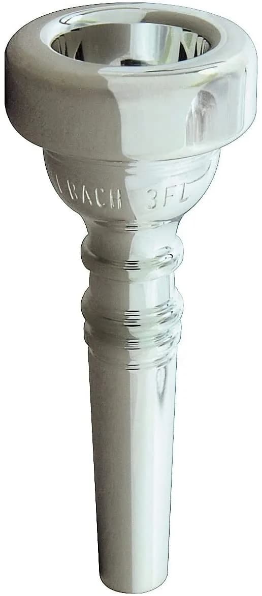 Vincent Bach Silver Plated 3 Cup Flugelhorn Mouthpiece Deep | Deep Cup, Silver Finish, 16.30mm Diameter