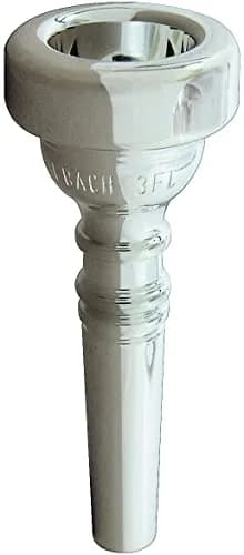 Vincent Bach Silver Plated 3 Cup Flugelhorn Mouthpiece Deep | Deep Cup, Silver Finish, 16.30mm Diameter thumbnail 1