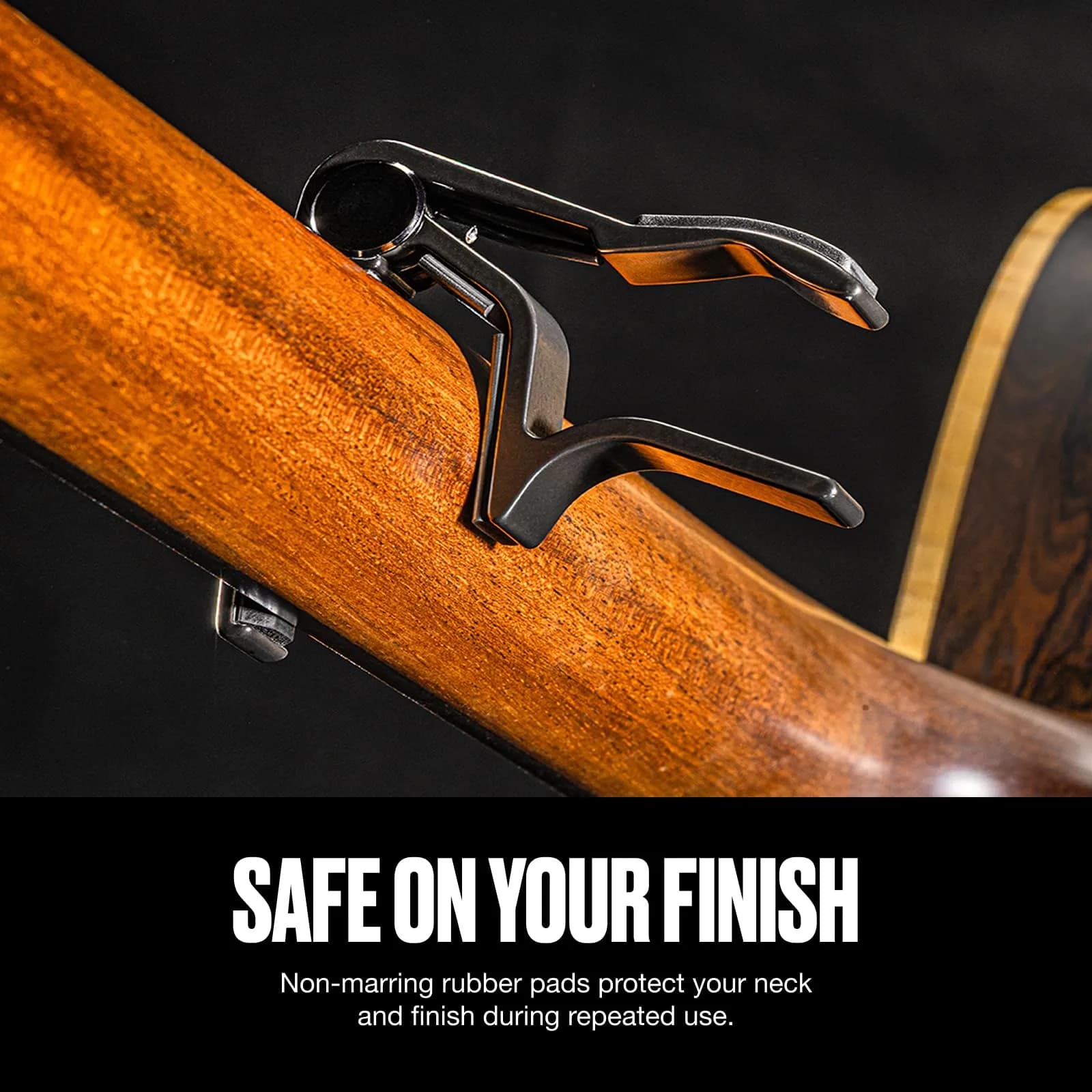 Jim Dunlop Trigger Capo Acoustic Flat - Nickel | Quick Key Change for 6 & 12 String Guitars - view 5