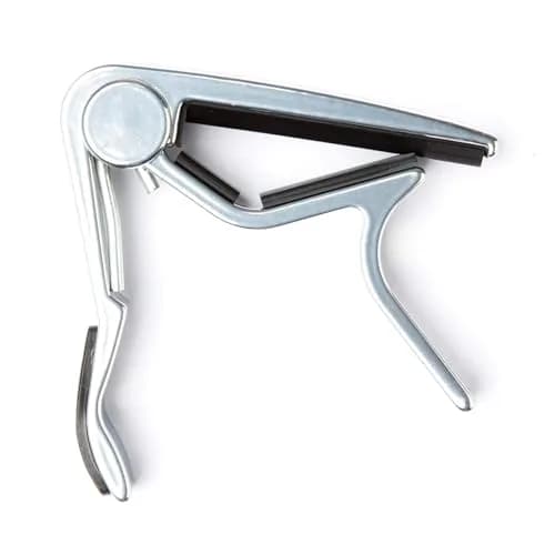 Jim Dunlop Trigger Capo Acoustic Flat - Nickel | Quick Key Change for 6 & 12 String Guitars thumbnail 1