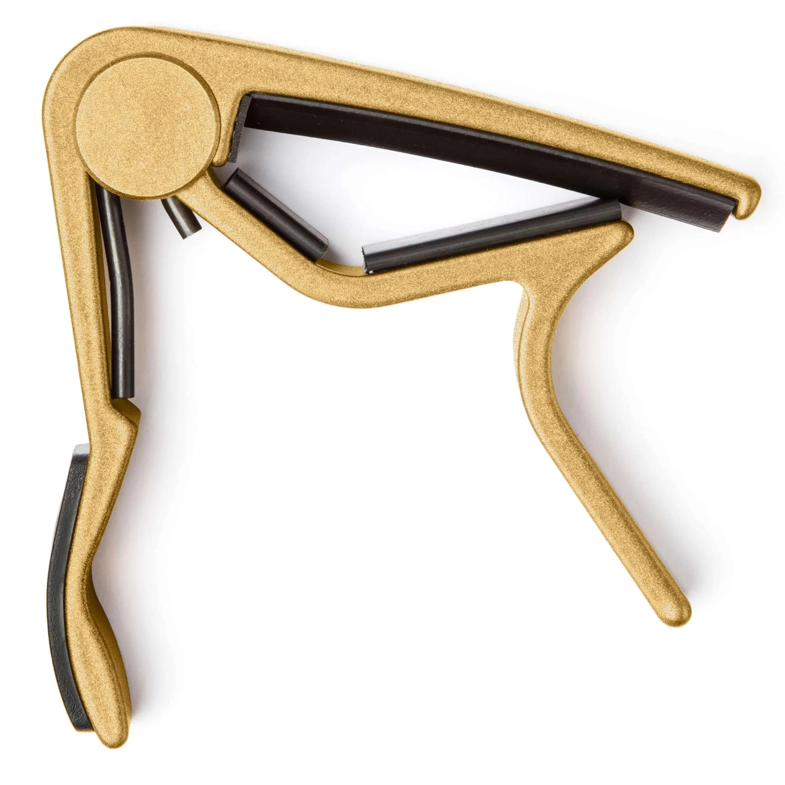 Jim Dunlop Trigger® Capo Acoustic Curved - Gold | Quick-Action, Lightweight Aluminum — Gold
