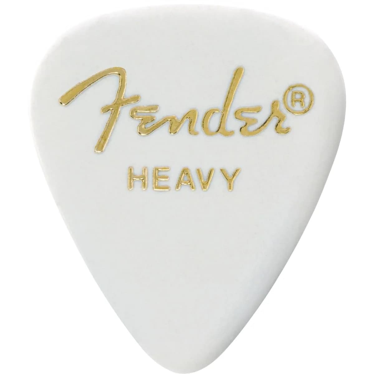 Fender Classic Celluloid Guitar Picks 351 Shape, Heavy Gauge, White, 12-Pack | Warm Tone & Smooth Attack — White