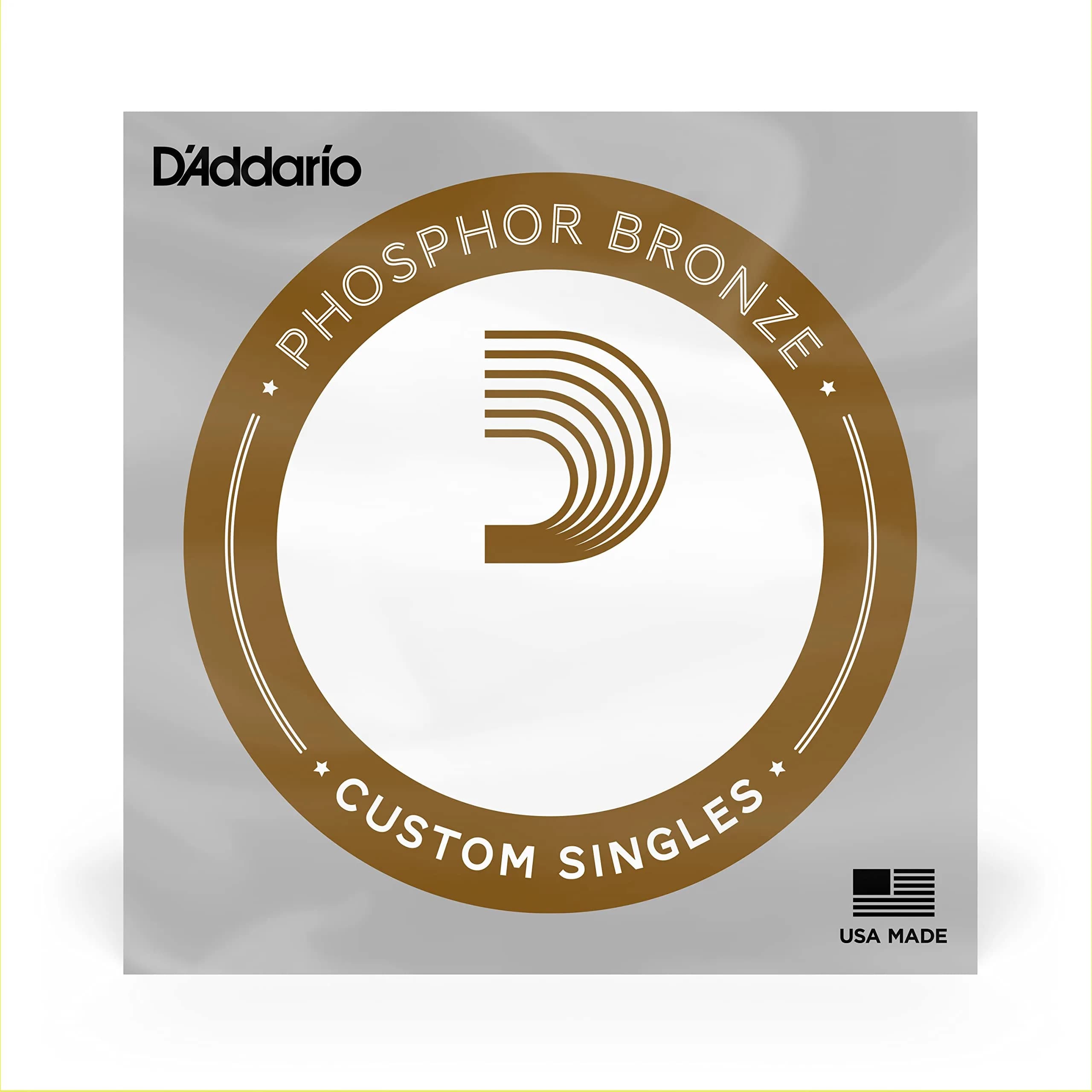 D'Addario PB027 Phosphor Bronze Wound Acoustic Guitar Single String, .027 thumbnail 1