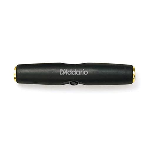 D'Addario PW-P047T 1/4 Inch Female to 1/4 Inch Female Stereo Adapter | Extends Cable Length thumbnail 1