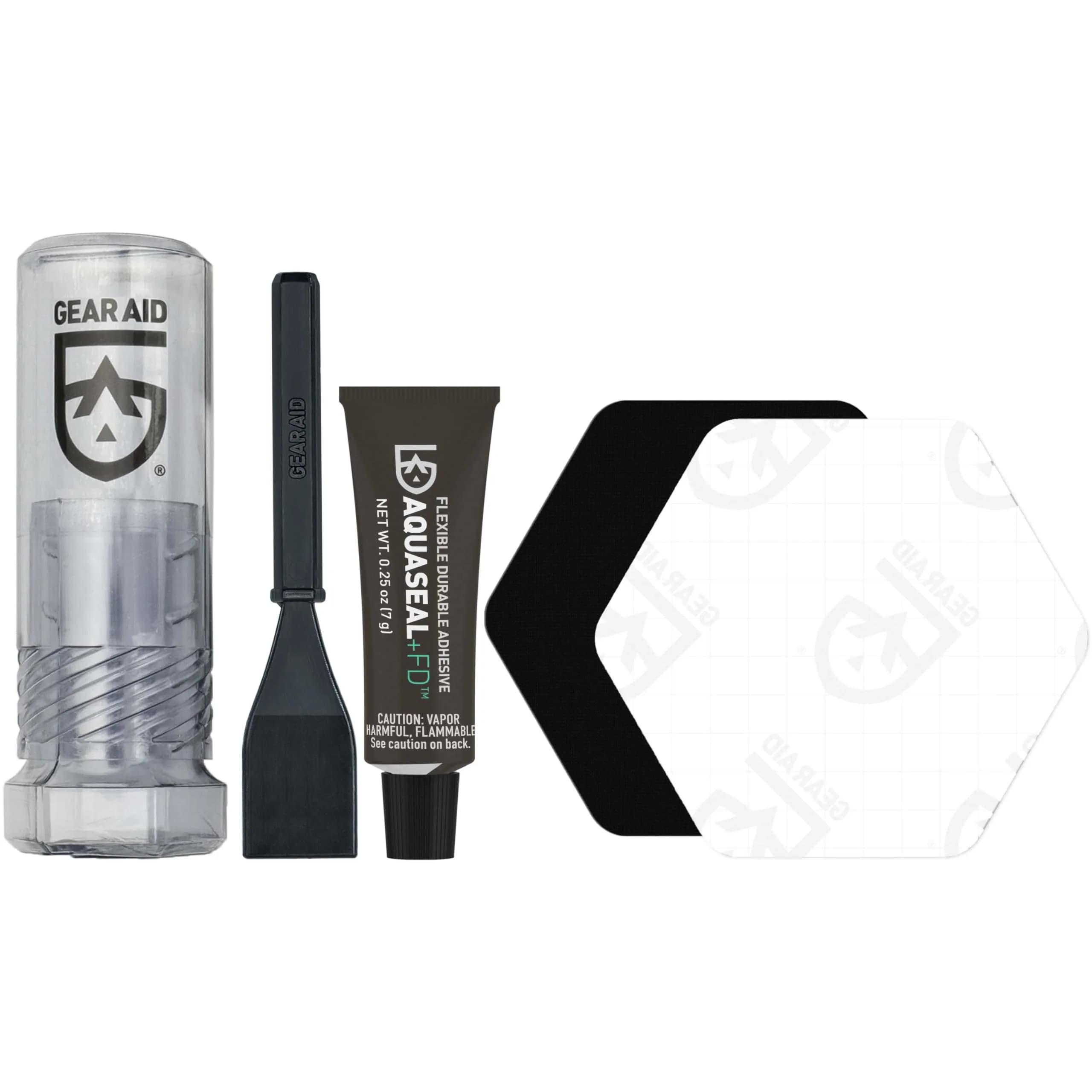 GEAR AID Aquaseal FD Wader & Boot Repair Kit with Tenacious Tape Patches, 0.25 Fl Oz (7.4 ml) | Waterproof Field Repair - main product image