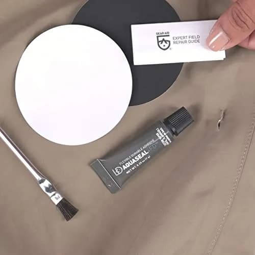 GEAR AID Aquaseal FD Wader & Boot Repair Kit with Tenacious Tape Patches, 0.25 Fl Oz (7.4 ml) | Waterproof Field Repair thumbnail 2