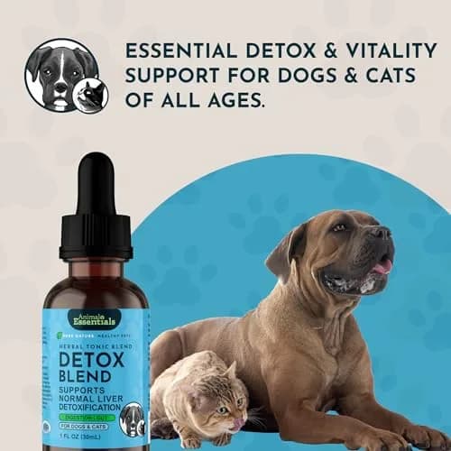 Animal Essentials Detox Blend - Liver Support for Dogs & Cats | Organic Herbal Formula, 1 Fl Oz thumbnail 8