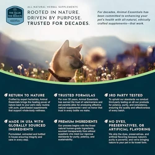 Animal Essentials Detox Blend - Liver Support for Dogs & Cats | Organic Herbal Formula, 1 Fl Oz thumbnail 9