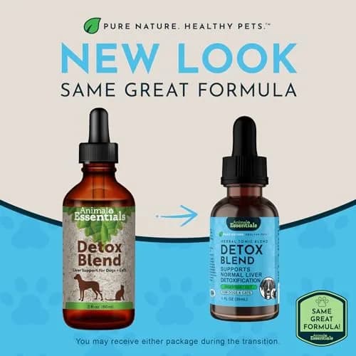 Animal Essentials Detox Blend - Liver Support for Dogs & Cats | Organic Herbal Formula, 1 Fl Oz thumbnail 2