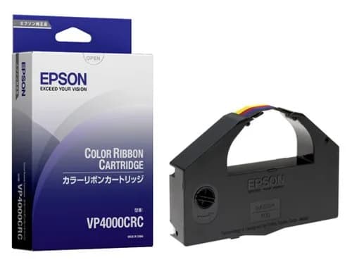 Epson VP4000CRC Color Ribbon Cartridge for VP-4200/4100/4000 | Genuine 3-Color Impact Printer Ribbon thumbnail 1