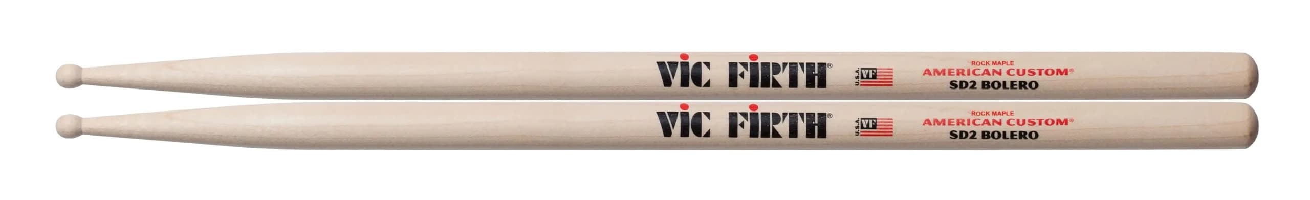Vic Firth American Custom SD2 Bolero Maple Drumstick 15.75" | Light orchestral & pit stick