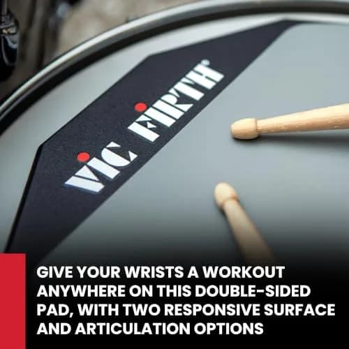 Vic Firth PAD6D 6" Double-Sided Practice Pad | Realistic Drumhead Feel & Quick Rebound thumbnail 2