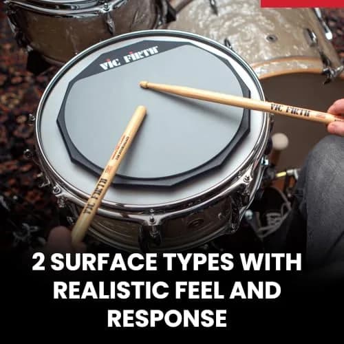 Vic Firth PAD6D 6" Double-Sided Practice Pad | Realistic Drumhead Feel & Quick Rebound thumbnail 3