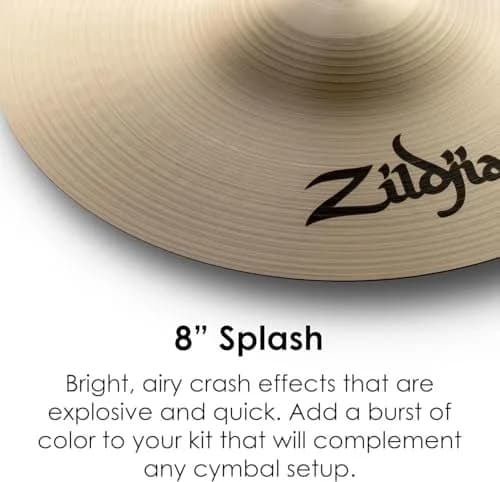 Zildjian 8" A Series Splash Cymbal | Bright, Short, Expressive Effect thumbnail 3