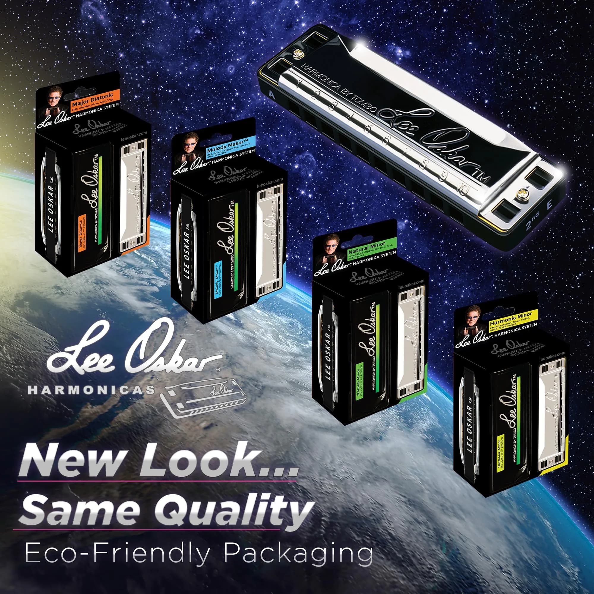 Lee Oskar Major Diatonic Harmonica in B Flat | Handcrafted Japanese Brass & Steel - view 7