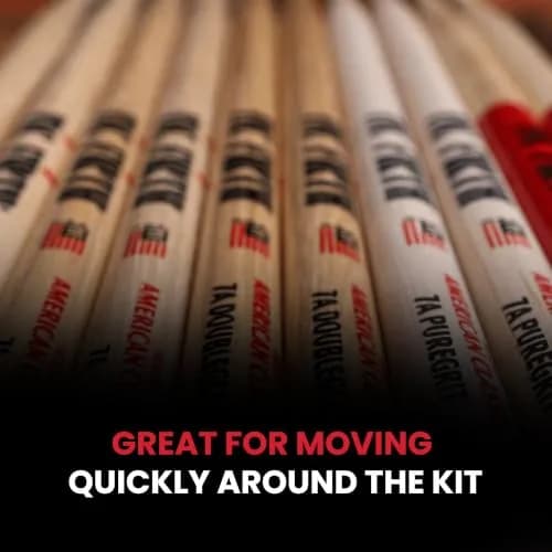 Vic Firth American Classic 7A Drumsticks | Hickory Wood, Nylon Tip Pair (39.37 cm / 15.5 in) thumbnail 7