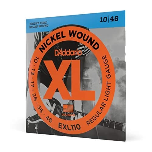D'Addario XL Nickel EXL110 Electric Guitar Strings, Regular Light 10-46 | Bright Tone, Perfect Intonation thumbnail 1
