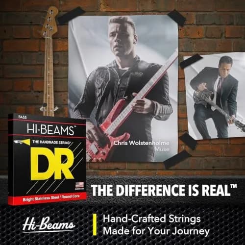 DR Strings HI-BEAM™ Stainless Steel Bass Strings (40-100) | Bright, Long-Lasting, USA Wound thumbnail 4