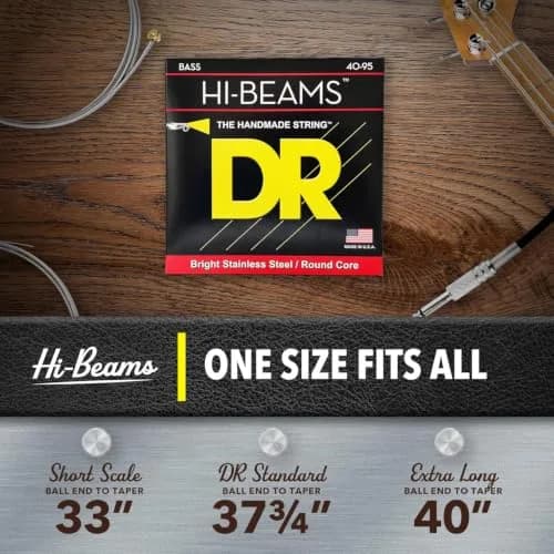 DR Strings HI-BEAM™ Stainless Steel Bass Strings (40-100) | Bright, Long-Lasting, USA Wound thumbnail 8