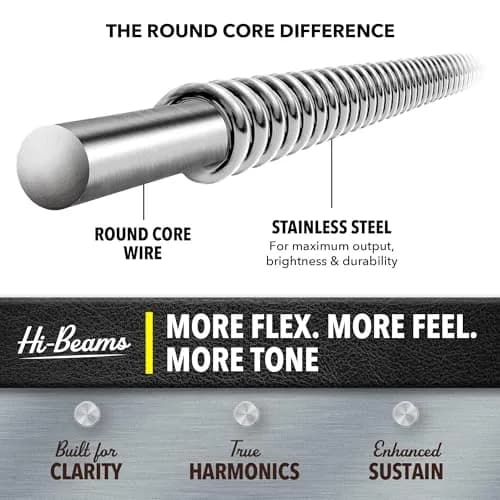 DR Strings HI-BEAM™ Stainless Steel Bass Strings 40-95 | Bright, Versatile Tone for Bass Guitar thumbnail 4