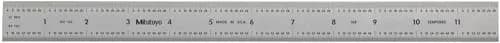 Mitutoyo Steel Rule 12" | Precise, Satin Chrome Finish, Durable for Shop & Industry Use thumbnail 1