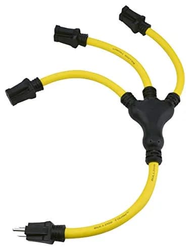 Prime AD190802L Bulldog Tough U Ground Adaptor Triple Outlet 125V | Heavy-Duty Locking Ground Adapter thumbnail 1
