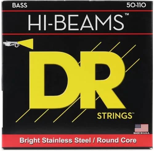 DR Strings HI-BEAM™ Stainless Steel Bass Strings 50-110 | Bright, Durable, USA Made thumbnail 1