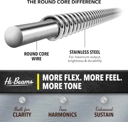 DR Strings HI-BEAM™ Stainless Steel Bass Strings 50-110 | Bright, Durable, USA Made thumbnail 5