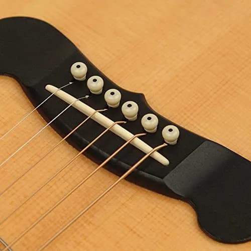 D'Addario Planet Waves Injected Molded Bridge Pins with End Pin Set of 7, Ivory with Black Dot | Precision Molded ABS Plastic for Acoustic Guitars thumbnail 2