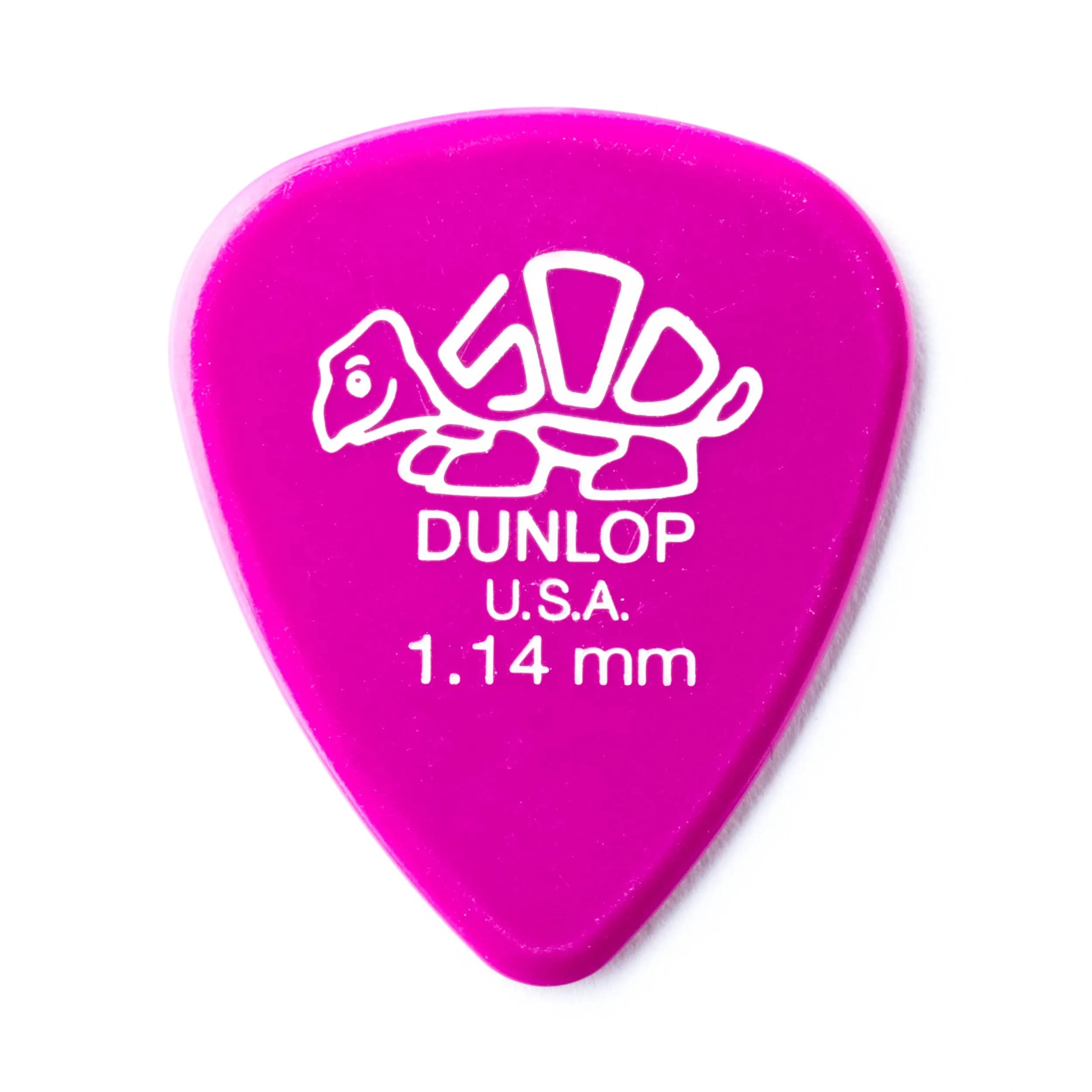 Jim Dunlop Delrin 500 Pick 1.14MM | 12 Pack for Guitar & Bass